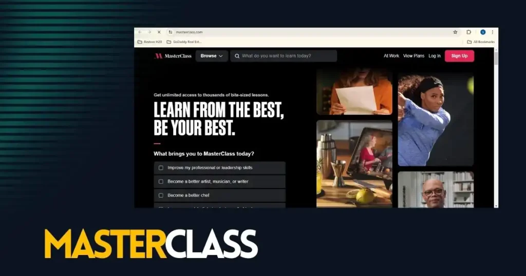 Masterclass - Online Learning Page
