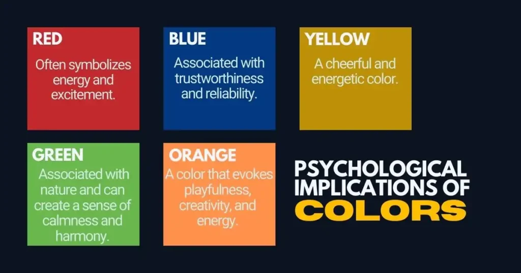 Psychological Implications of Colors in Logo Design
