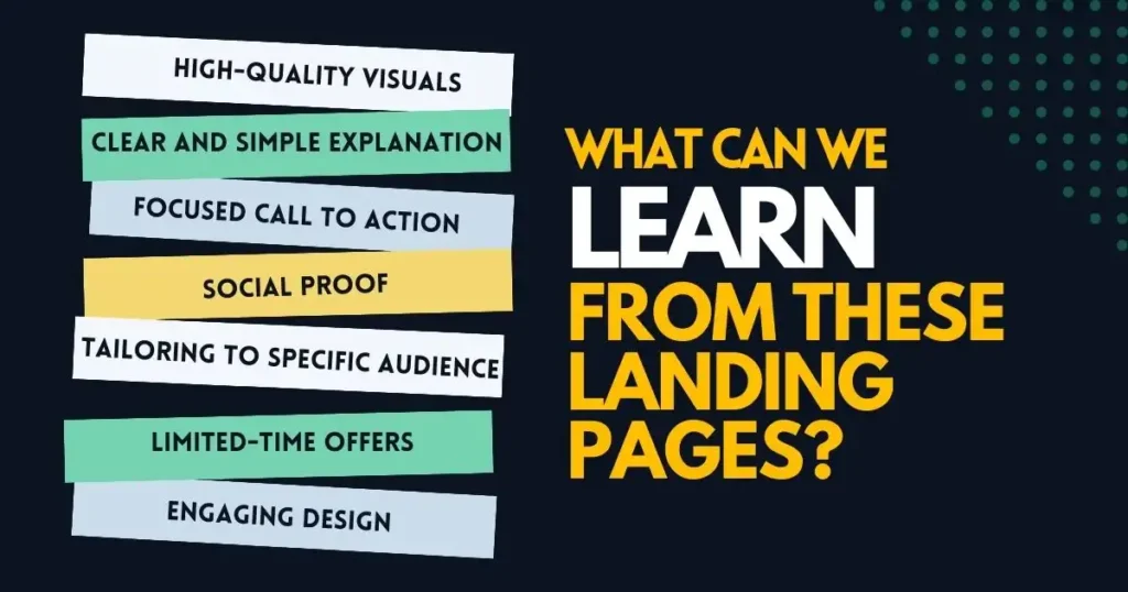What Can We Learn From These Landing Pages? 